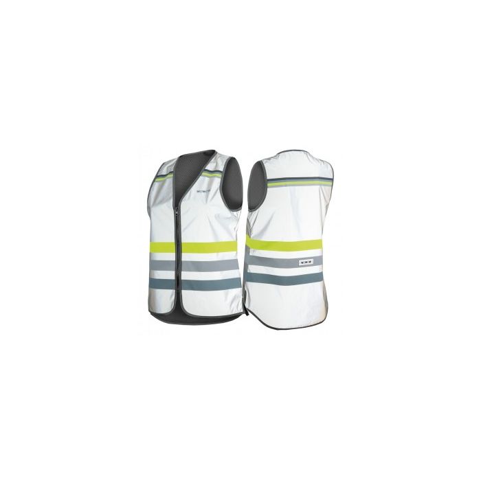 Gilet Réfléchissant Wowow Lucy Tot.refl.blan/Am/Gr - Taille XXL EU - Sécurité Et Visibilité