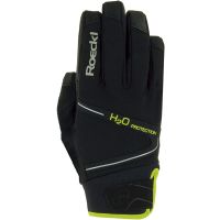 Roeckl Handschuh lang Winter Rhone black/neon