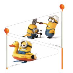 Bike Fashion Sicherheitswimpel "Minions"