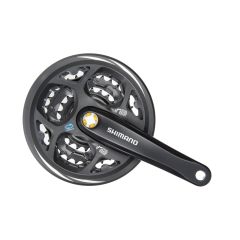 SHIMANO Kurbelgarnitur 48/38/28 7/8fach FC-M311 schwarz