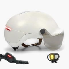 Overade Helm Life Premium artic white + Visor