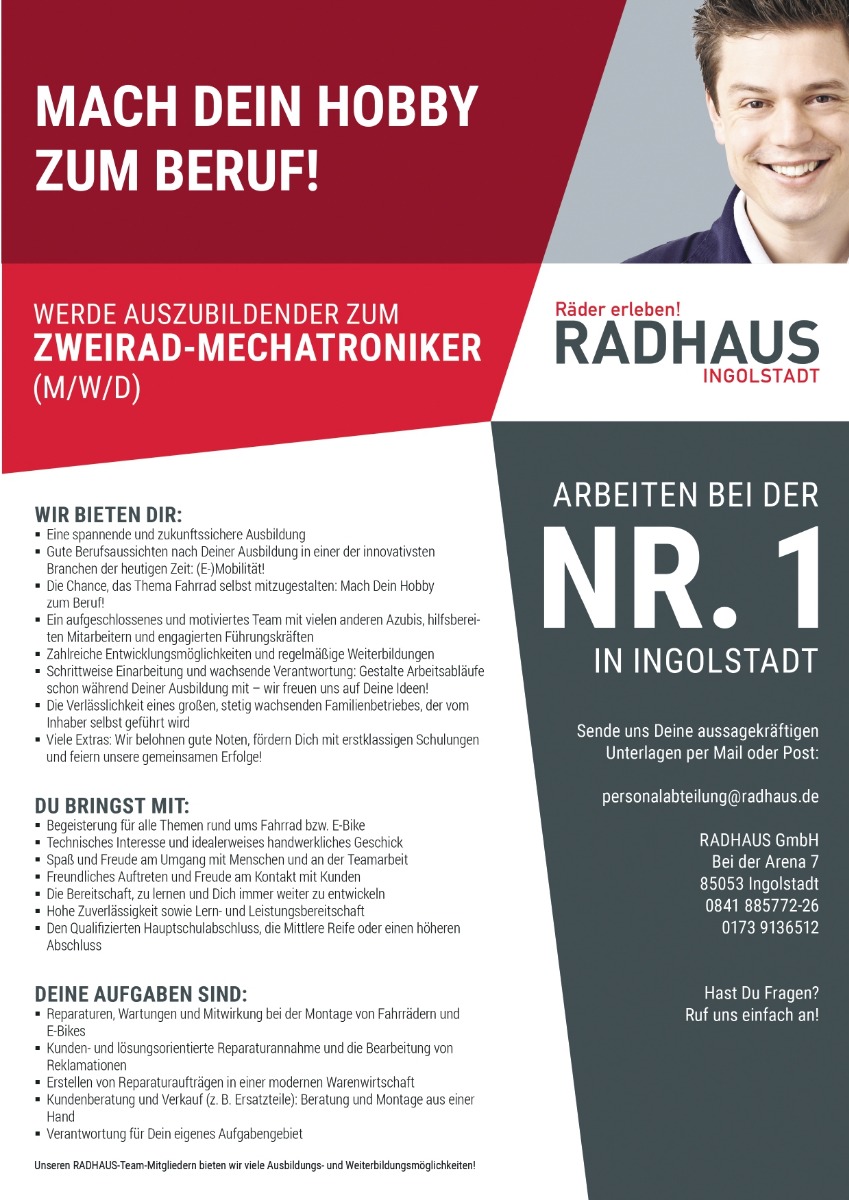 Azubi Zweiradmechatroniker