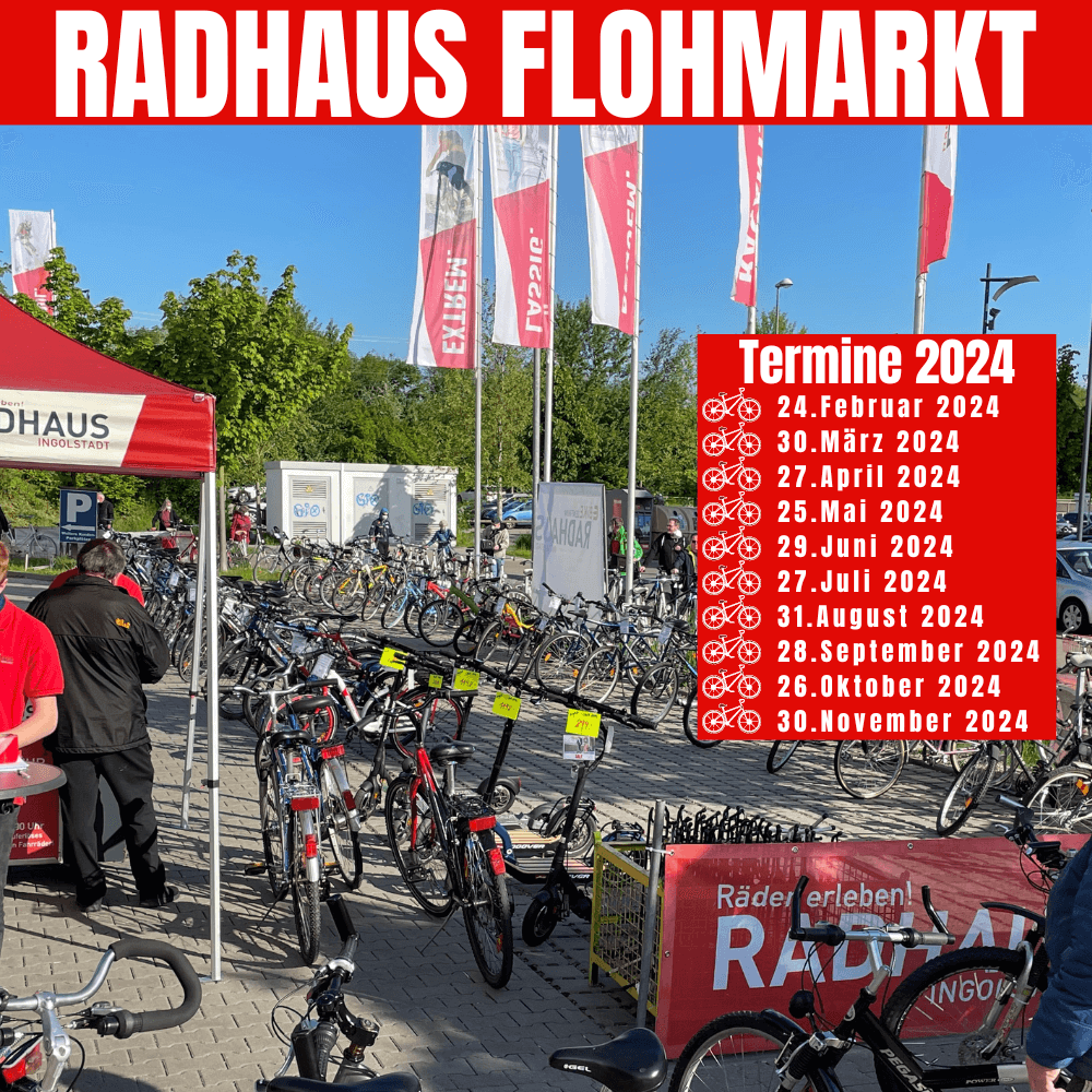 Radhaus Flohmarkt, letzter Samstag im Monat, Probefahren, kaufen, testen, Fahrrad, E-Bike, gebraucht