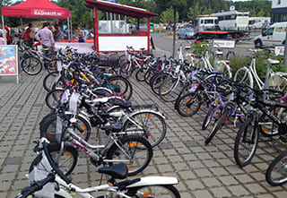 Gebrauchträder beim Fahrrad-Flohmarkt
